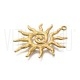 Pendente SOL  37mm - Aço Inox Dourado