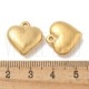 Pendente Coração  16x16mm - Aço Inox Dourado ( Maciço)