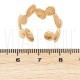 Anel Ajustável   - Aço Inoxidável 304  Dourado  Ouro18K