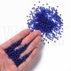 Pack missanga 3mm - AZUL ANIL TRANSLÚCIDO - Interior Prateado