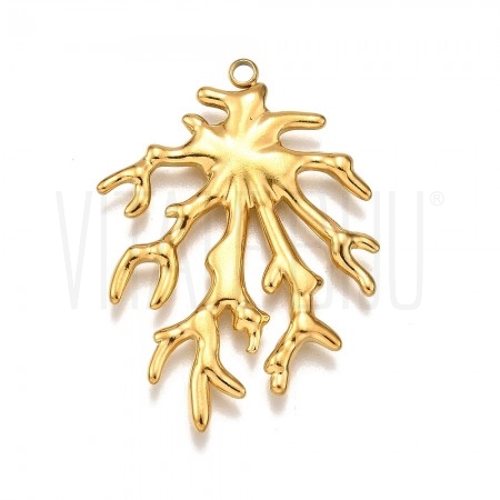 Pendente Alga/Coral 36x26mm - ...