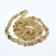 Fiada Cascalho Pedra Quartzo Rutilado Dourado +/- 80cm