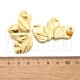 Brincos Meia Flor 44x27mm - Aço Inoxidável 304 Dourado 