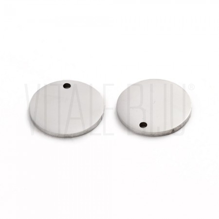 Medalha lisa 15mm - Aço inox 3...