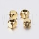 Entremeio/Separador  Cubo 5x5mm  Furo 3mm - Aço Inox Dourado