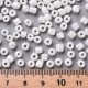 Pack missangão 4mm - BRANCO OPACO PEROLADO  