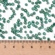 Pack missanga 3mm - VERDE TRANSLÚCIDO - Interior Prateado