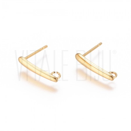 Base Brinco Retangular 15x3mm ...