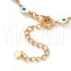 Pulseiras de Elos 5mm em Aço Inoxidável 304  - Olho Turco/Grego 