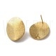 Base Brinco Oval  Irregular 20x16mm - Aço Inoxidável 304 Dourado