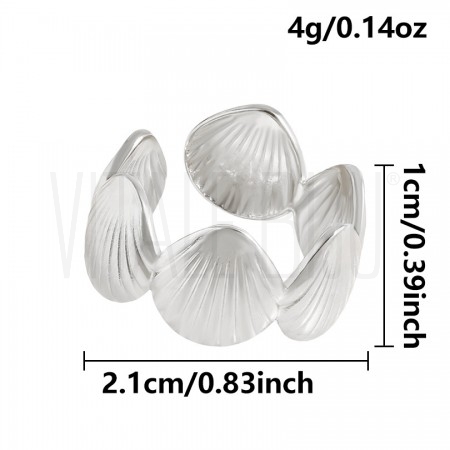 Anel Ajustável Concha 10mm em ...