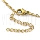 Fio Semi Pronto Elo Oval Achatado 2mm c/ Extensão  - Aço Inox Dourado