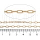Corrente Paperclip 6.5x2.5mm - Aço Inox Dourado