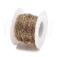 Corrente Paperclip 6.5x2.5mm - Aço Inox Dourado
