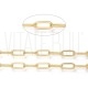 Corrente Paperclip 9x4mm - Aço Inox Dourado Corrente Paperclip 9x4mm - Aço Inox Dourado