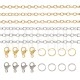 Kit DIY Corrente em Aço Inoxidável 304 Dourado e Prateado - 4m + Fechos e Argolas Kit DIY Corrente em Aço Inoxidável 304 Dourado e Prateado - 4m + Fechos e Argolas
