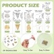 Kit DIY para Fazer Brincos Dourados e Prateados - 8 Pares Kit DIY para Fazer Brincos Dourados e Prateados - 8 Pares