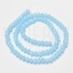 Fiada Cristal Facetado 8mm - Azul Claro Fiada Cristal Facetado 8mm - Azul Claro