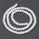 Fiada de Contas de Cristal Rondelle Facetadas Branco Jade 8x6mm – 40cm