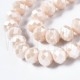 Fiada Cristal Facetado 8mm - Bege Espelhado