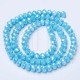 Fiada Cristal Facetado 8mm - Azul Médio Espelhado