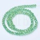 Fiada de Contas de Cristal Verde Claro AB Rondelle Facetada 6x5mm Fiada de Contas de Cristal Verde Claro AB Rondelle Facetada 6x5mm