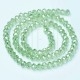 Fiada Cristal Facetado 8mm - Verde Claro Translucido Espelhado