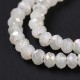 Fiada de Contas de Cristal Branco Gelo Rondelle Facetada 3,3x2,5mm Fiada de Contas de Cristal Branco Gelo Rondelle Facetada 3,3x2,5mm