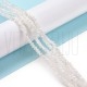 Fiada de Contas de Cristal Branco Gelo Rondelle Facetada 3,3x2,5mm Fiada de Contas de Cristal Branco Gelo Rondelle Facetada 3,3x2,5mm