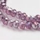 Fiada de Contas de Cristal Roxo Médio AB Rondelle Facetada 3,5x2mm Fiada de Contas de Cristal Roxo Médio AB Rondelle Facetada 3,5x2mm