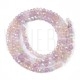 Fiada de Contas de Cristal Rosa AB Rondelle Facetada 3x2,5mm Fiada de Contas de Cristal Rosa AB Rondelle Facetada 3x2,5mm