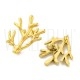 Base de Brinco Ramo de Árvore 25x20mm em Aço Inoxidável 304 Ouro 18K