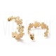 Brincos Meia Flor 20mm - Aço Inoxidável 304 Dourado 