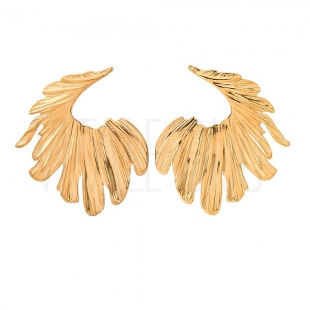 Brinco Golden Wing 32x22mm - A... Brinco Golden Wing 32x22mm - A...
