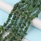 Fiada de Contas Cascalho / Chips de Jade Natural Verde 5 a 8mm 80cm