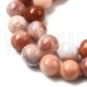 Fiada de Contas de Ágata Rosa Natural 8mm Redondas 47 a 49 Contas Fiada de Contas de Ágata Rosa Natural 8mm Redondas 47 a 49 Contas