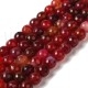 Fiada de Contas Ágata Veias de Dragão Vermelho Escuro Facetada 8mm 48 Contas Fiada de Contas Ágata Veias de Dragão Vermelho Escuro Facetada 8mm 48 Contas