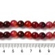 Fiada de Contas Ágata Veias de Dragão Vermelho Escuro Facetada 8mm 48 Contas Fiada de Contas Ágata Veias de Dragão Vermelho Escuro Facetada 8mm 48 Contas