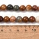 Fiada de Contas de Ágata do Gobi Natural Multicolor 8mm Redondas 44 a 47 Contas Fiada de Contas de Ágata do Gobi Natural Multicolor 8mm Redondas 44 a 47 Contas
