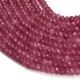 Fiada de Contas Jade Natural Rosa Camélia Rondelle Facetada 4x3mm