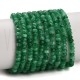 Fiada de Contas Jade Natural Verde Rondelle Facetada 4x3mm