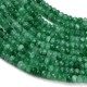 Fiada de Contas Jade Natural Verde Rondelle Facetada 4x3mm