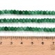 Fiada de Contas Jade Natural Verde Rondelle Facetada 4x3mm