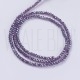 Fiada de Contas de Cristal Roxo AB Rondelle Facetada 3x2mm Fiada de Contas de Cristal Roxo AB Rondelle Facetada 3x2mm