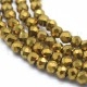 Fiada de Contas de Cristal Dourado Ábaco Facetada 2x1,5mm Fiada de Contas de Cristal Dourado Ábaco Facetada 2x1,5mm