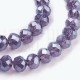 Fiada de Contas de Cristal Azul Ardósia Escuro Rondelle Facetada 6x4,5mm Fiada de Contas de Cristal Azul Ardósia Escuro Rondelle Facetada 6x4,5mm