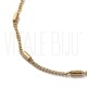 Fio Elo Torcido com Tubos 1.5mm - Aço Inox 304 Dourado
