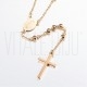 Colar/Terço Rosário 63,4cm em Aço Inoxidável 304 Dourado Colar/Terço Rosário 63,4cm em Aço Inoxidável 304 Dourado