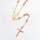 Colar/Terço Rosário 63,4cm em Aço Inoxidável 304 Dourado Colar/Terço Rosário 63,4cm em Aço Inoxidável 304 Dourado