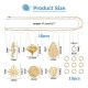 Kit DIY para Colares em Aço Inoxidável 304 Dourado - 10 Correntes + 6 Pendentes Kit DIY para Colares em Aço Inoxidável 304 Dourado - 10 Correntes + 6 Pendentes